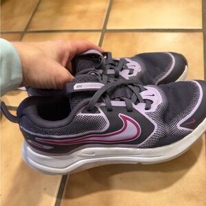 Nike Black and Purple Running Shoes